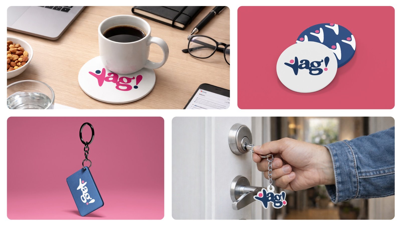 Possibilidades de produtos em composição visual da Yag!